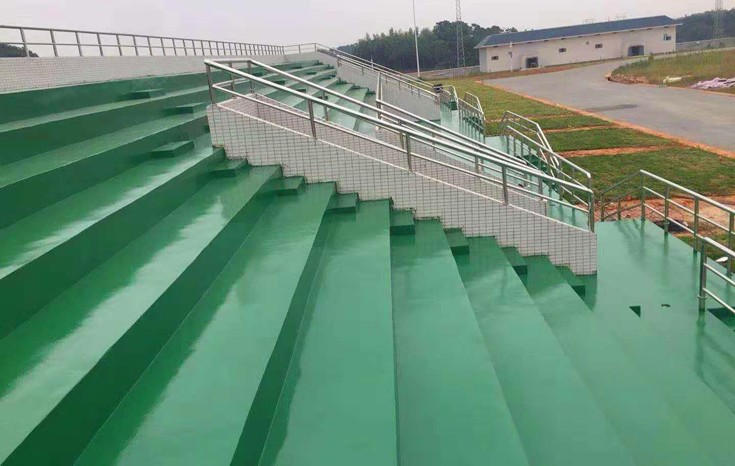 咸寧民兵訓(xùn)練基地聚氨酯超耐磨地坪漆和環(huán)氧樹(shù)脂防靜電地坪漆涂裝工程