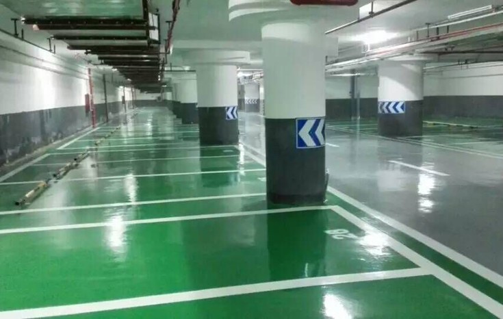 通山佳禾地下停車場環氧砂漿地坪工程