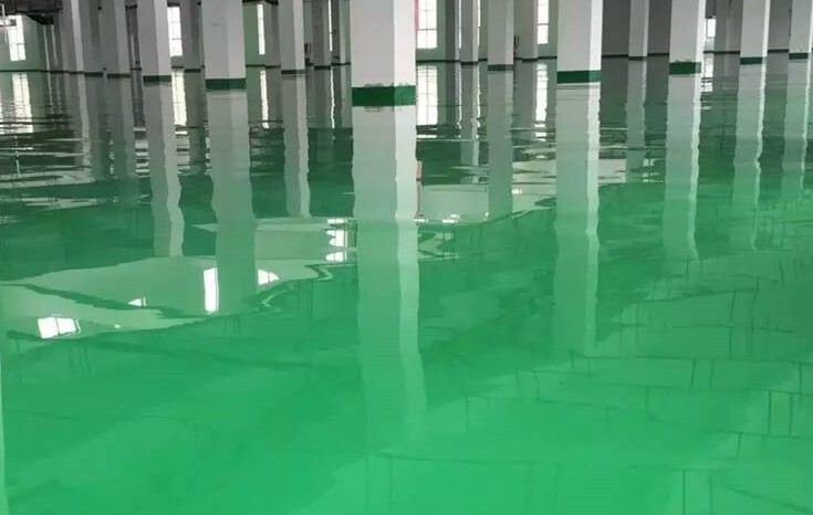 貴州紅花崗環氧自流平型防靜電地坪工程