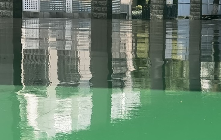 武漢市漢陽一中環氧樹脂砂漿型地坪工程